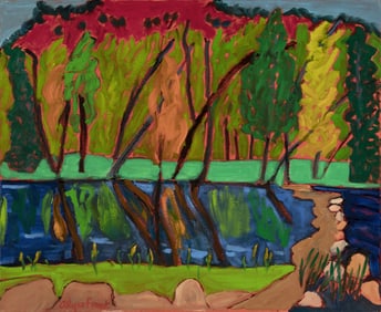 Alyce Frank, The Pond at Eagle Mount Ranch, 2009