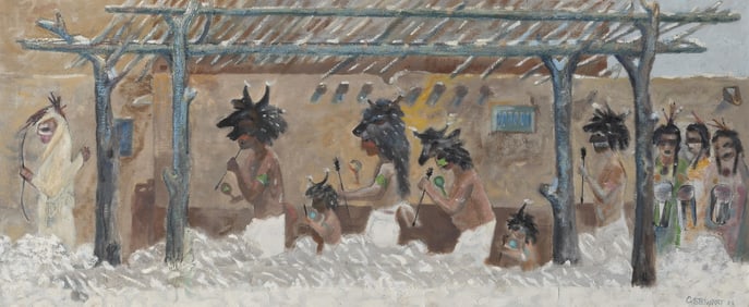 Charles C. Stewart, Taos Buffalo Dance, 1966