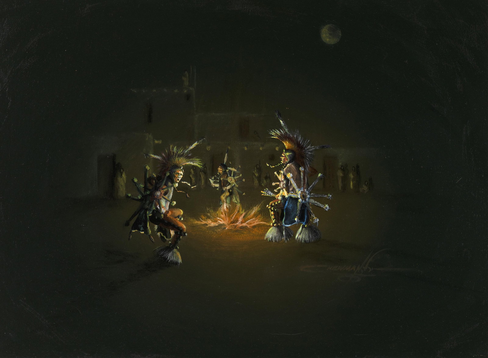 Carl Newman, Taos Dancers (1 of 2)