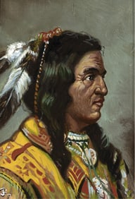 Matt Falk, Untitled (Indian Portrait)