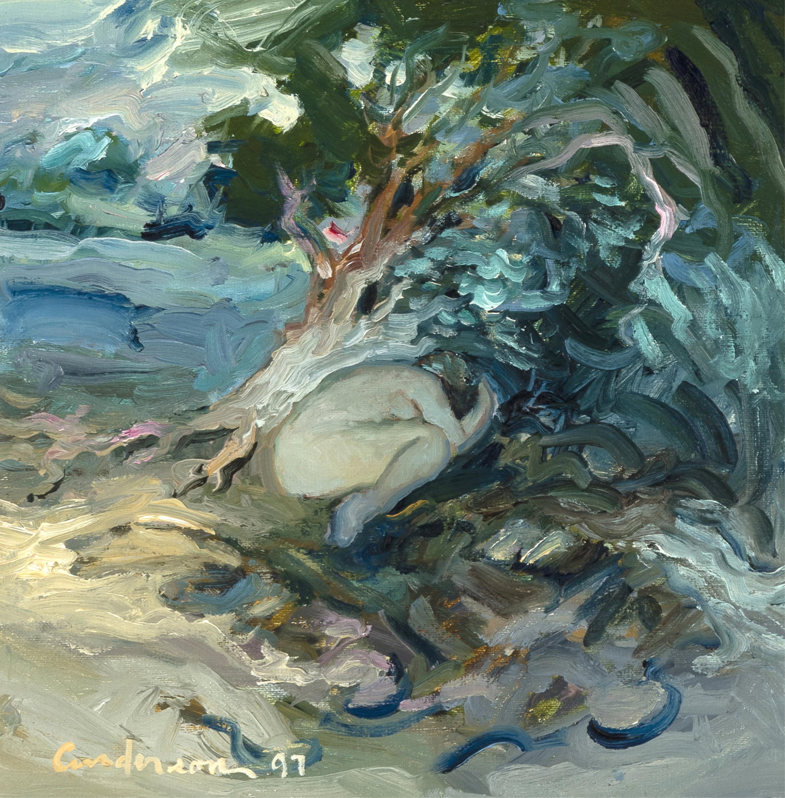 Robin Anderson, After Cezanne, A Modern Olympia, 1997 (1 of 3)