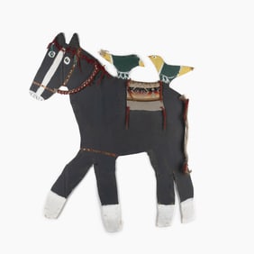 Mamie Deschillie, Horse with Two Birds