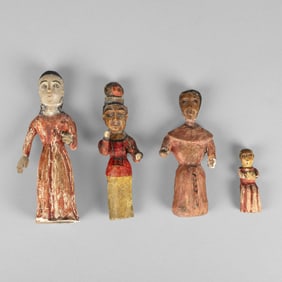 Various Santeros, Group of Four Santo Niño Bultos, ca. 1840 - 1885