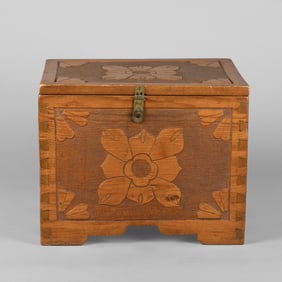 New Mexico, Carved Wooden Box, ca. 1930 - 1940