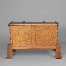 New Mexico, Carved Storage Chest, ca. 1940