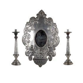 Mexico, Candleholders and Mirror Set, ca. 1940