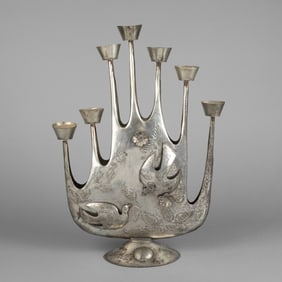 Mexico, Leaves and Birds Candelabra