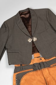 Mexico, Charro Suit with Silver Moth Buttons, ca. 1925