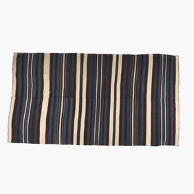 New Mexico, Rio Grande Indigo Banded Blanket, ca. 1860