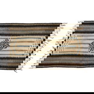 Mexico, Mayo Blanket, ca. 1925: MexicoMayo Blanket, ca. 1925wool, indigo and natural dyes78 x 49 1/2 in. (198.1 x 125.7 cm.) The Tyrone Campbell Collection