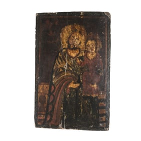 Pedro Antonio Fresquís, San José and Child Retablo, ca. 1800