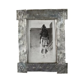 New Mexico, Three Stamped Tin Frames with Native Imagery, ca. 1920