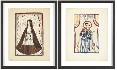 E. Boyd, Two Prints from the Portfolio of Spanish Colonial Designs, ca. 1938: Veronica's Veil + San