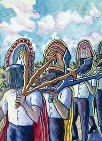 Bernadette Vigil, Matachines Dancers, 1987