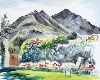 Jozef Bakós, Untitled (Mountain Scene)