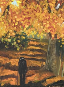 Ed Sandoval, Untitled (Figure Among Cottonwoods), 2004
