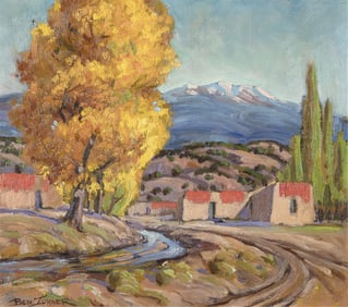 Ben Turner, Untitled (New Mexico Adobes in Autumn)