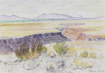 Hellä Broeske-Shattuck, The Rio Grande Gorge, Taos, 1958