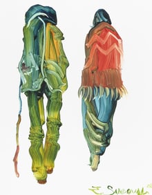 Ed Sandoval, Shadows Across the Road, 2002