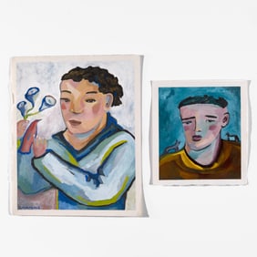 Lor Roybal, Pair of Male Portraits