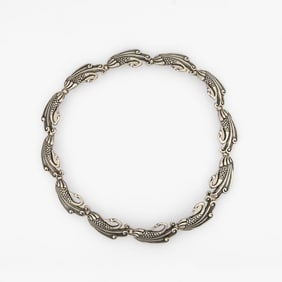Margot Van Voorhies, Silver Bird/Fish Link Necklace