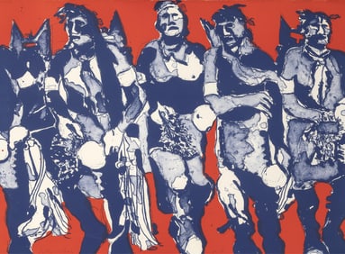 Fritz Scholder, Hopi Dancers (First State), 1974