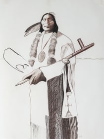 Len Agrella, Untitled (Native American Portrait)