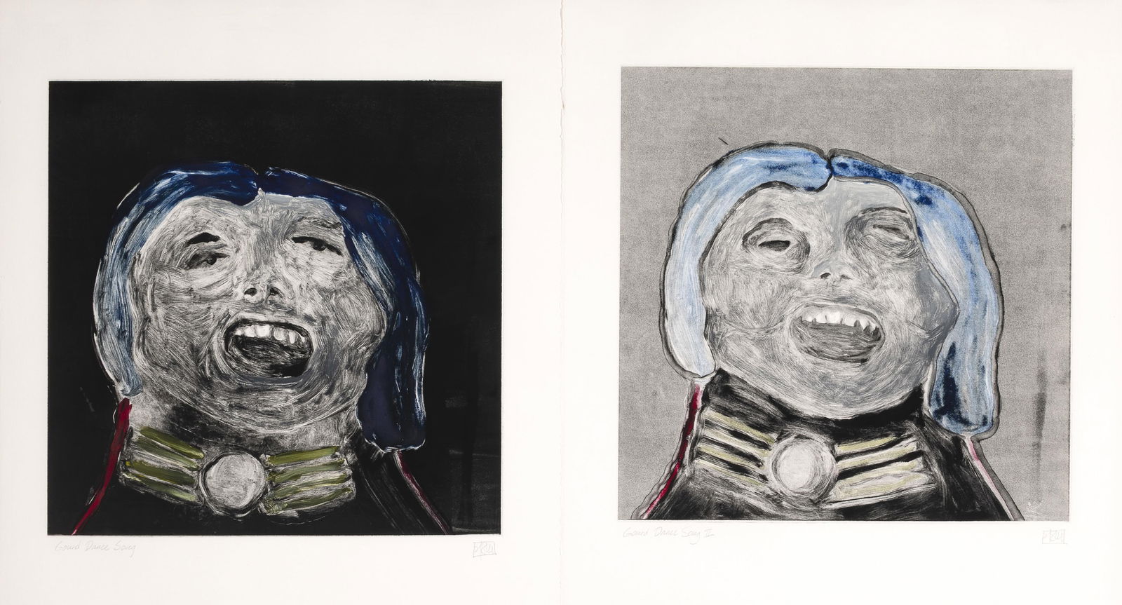 N. Scott Momaday, Pair of Works: Gourd Dance Song I and II (1 of 2)