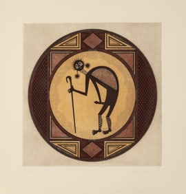 Helen [Tsa-Sah-Wee-Eh] Hardin, Mimbres Kokopelli, 1984
