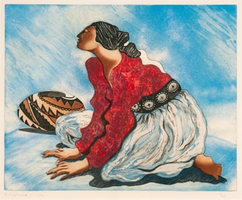 R. C. Gorman, Woman with Pot, 1979
