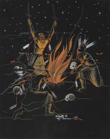 Neil David Sr., Untitled (Fire Dance), 1965