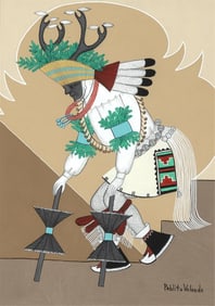 Pablita [Tse Tsan] Velarde, Deer Dancer
