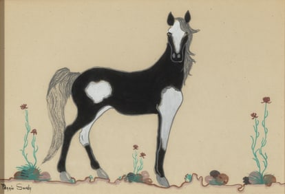 Percy [Kai-Sa] + Peggy Sandy, Two Paintings of Horses