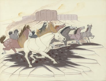 Andrew Van Tsihnahjinnie, Untitled (Stampede)