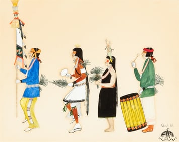 Tonita Vigil [Quah Ah] Peña, Two Pueblo Dance Scenes