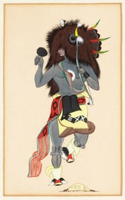 Rafael [Tee-ya-cha-na] Medina, Untitled (Buffalo Dancer), 1947