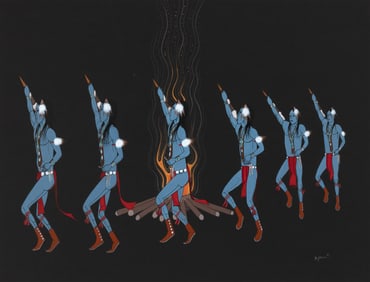 Beatien Yazz, Untitled (Fire Dancers), 1977