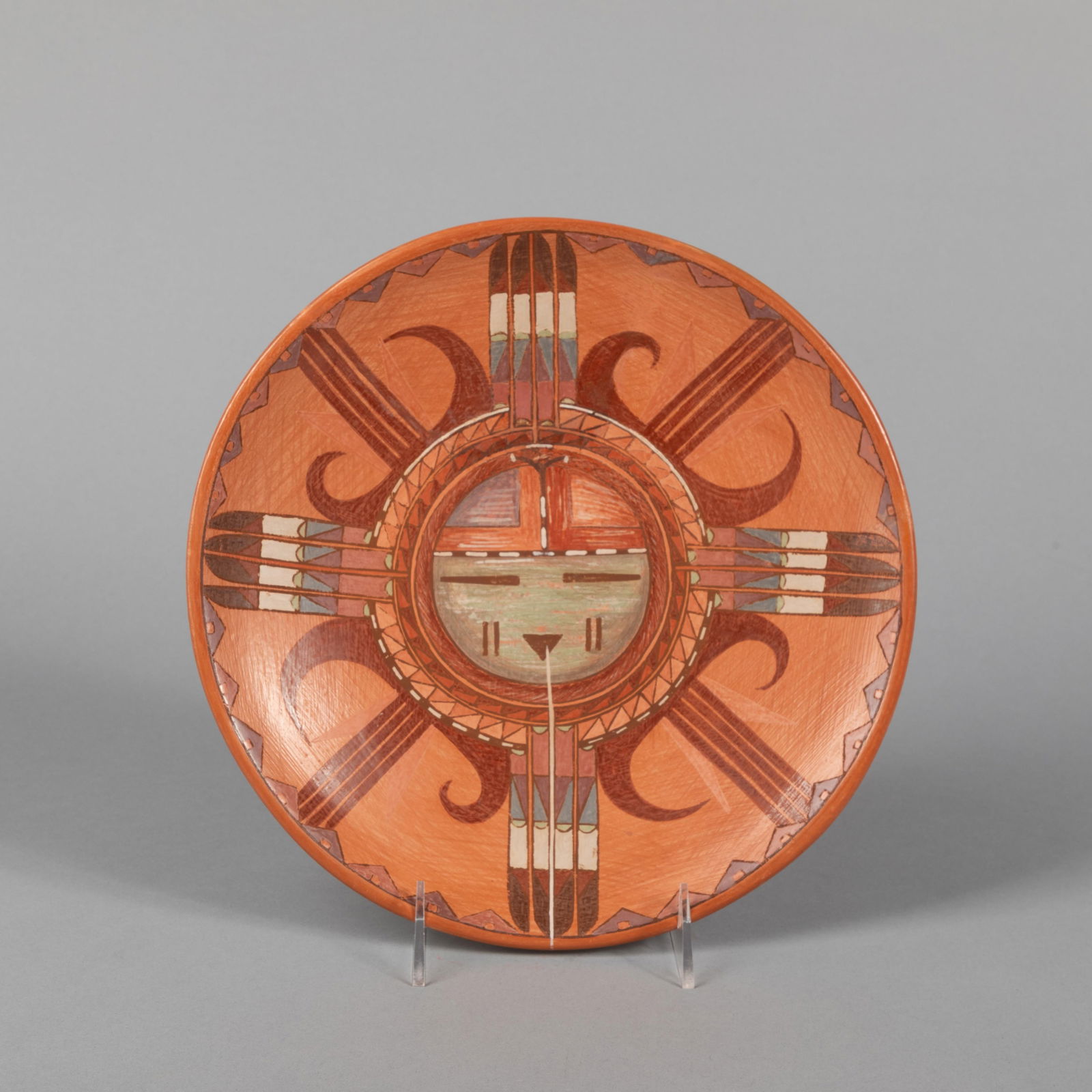 Nathan Begaye, Pictorial Polychrome Dish, 1994 (1 of 3)