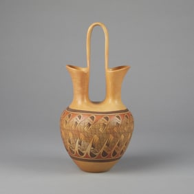 Tonita Hamilton Nampeyo, Migration Pattern Wedding Vase, ca. 1975