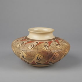 Tonita Hamilton Nampeyo, Polychrome Jar with Migration Pattern, ca. 1995