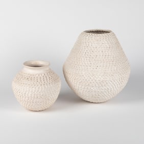 Jessie Garcia, Set of Two Corrugated Jars