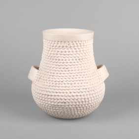 Stella Shutiva, Corrugated Jar with Handles, ca. 1975