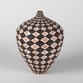 Sandra Victorino, Small Neck Jar with Geometric Design