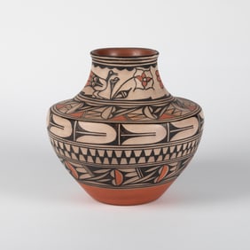 Robert Tenorio, Shouldered Jar with Polychrome Designs, ca. 1990