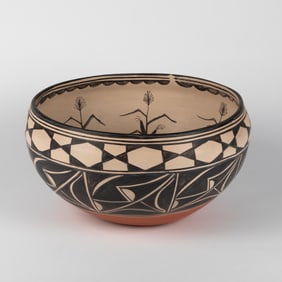 Kewa (Santo Domingo), Polychrome Dough Bowl