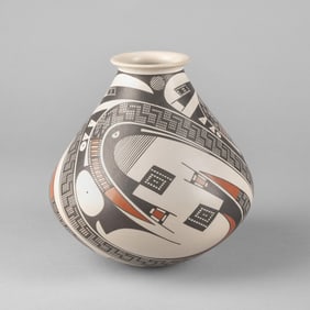 Juan Quezada, Polychrome Jar, ca. 1995