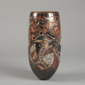 Elí Navarrete Ortiz, Polychrome Vase