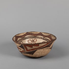 Zuni, Polychrome Dough Bowl, ca. 1875