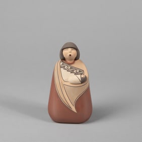 Maxine Toya, Pueblo Singer with Swaddled Child