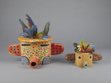 Gregory Lomayesva, Two Katsina Masks